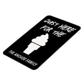 アイスおもしろいクリームクルーズ船ステートルームドアマーカー マグネット (左側)