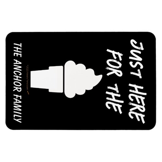 アイスおもしろいクリームクルーズ船ステートルームドアマーカー マグネット (横)