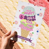 アイスおもしろいクリームコーン子供の誕生日カード シーズンカード