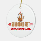 アイスおもしろいクリームサンデー セラミックオーナメント (左)