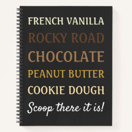 アイスおもしろいクリームソングスクープ ノートブック