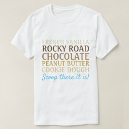 アイスおもしろいクリームソングスクープTシャツ Tシャツ