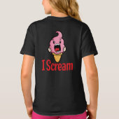 アイスおもしろいクリームパン – I Scream Cartoon Tシャツ (裏面)