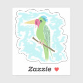 アイスおもしろいクリーム入りオウム シール (シート)