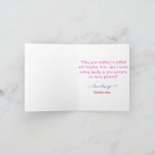 アイスおもしろいクリーム子供の誕生日ケーキ カード (内部)