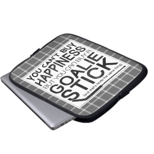 アイスおもしろいホッケーGoalieノートパソコンケース ラップトップスリーブ