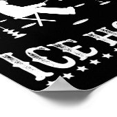 アイスおもしろいホールアイス魚釣りエンチュに囲まれる ポスター (角)