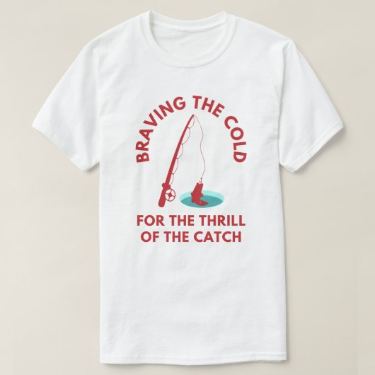 アイスおもしろい魚釣りことわざ | 魚釣り Tシャツ (デザイン正面)