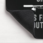 アイスおもしろい魚釣りアー男性へトパパ父アイスフィッシュ マウスパッド (コーナー)