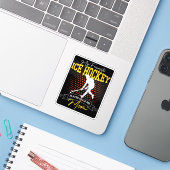 アイスお気に入りのホッケー選手が私をママと呼ぶおもしろい シール (ノートパソコンとiPhone)