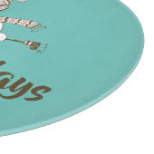 アイスお洒落スケートで滑る雪だるまのカスタマイズ カッティングボード (角)