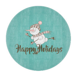 アイスお洒落スケートで滑る雪だるまのカスタマイズ カッティングボード