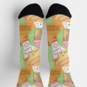 アイスかわいらしクリームフライのおもしろいパタフランスのーン ソックス (上部)