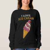 アイスが大好き スウェットシャツ (正面)