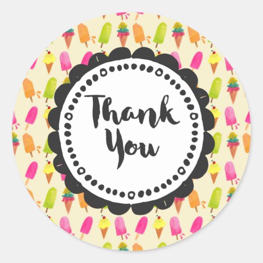 アイスとアイスのアイス ラウンドシール (正面)