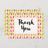 アイスとアイスの夏の模様ありがとう サンキューカード (正面/裏面)