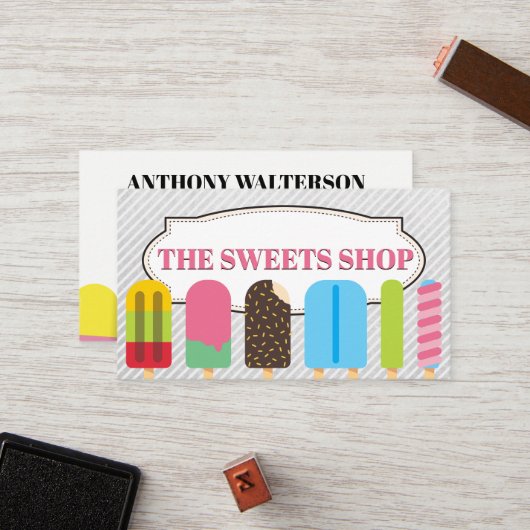 アイスとアイス ロイヤリティカード (正面/裏面インサイチュ)