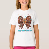 アイスとスパイスのジンジャーブレッドコケット弓 Tシャツ (正面)