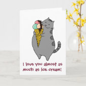 アイスと同じくらい愛してる! カード (黄色い花)