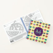 アイスのカップケーキパタカラフルーンパーソナライズされた ノートブック (内部)