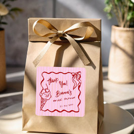 アイスのブライダルシャワー スクエアシール