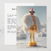 アイスの上のグラマラスチキン 招待状 (正面/裏面)