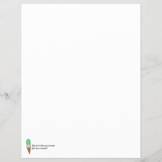 アイスの入る場所は常にある チラシ (正面)