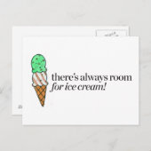 アイスの入る場所は常にある ポストカード (正面/裏面)