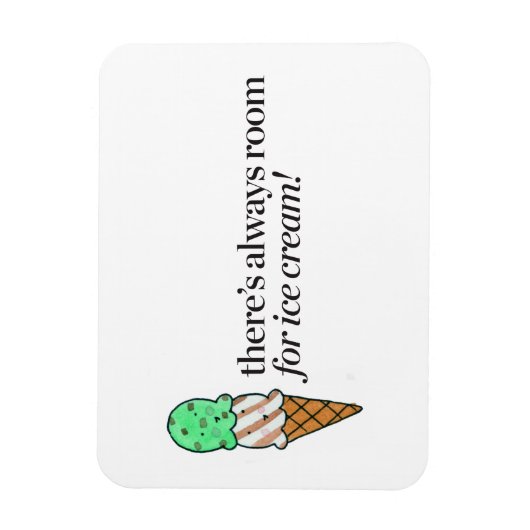 アイスの入る場所は常にある マグネット (縦)