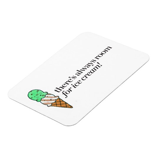 アイスの入る場所は常にある マグネット (左側)