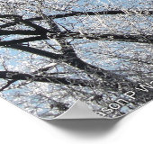 アイスの木がある冬の不思議の国 ポスター (角)