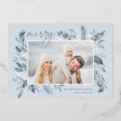 アイスの枝 |フォトエレガントシルバー 箔シーズンカード (正面)