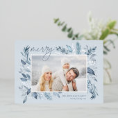 アイスの枝 |フォトエレガントシルバー 箔シーズンカード (立ち正面)