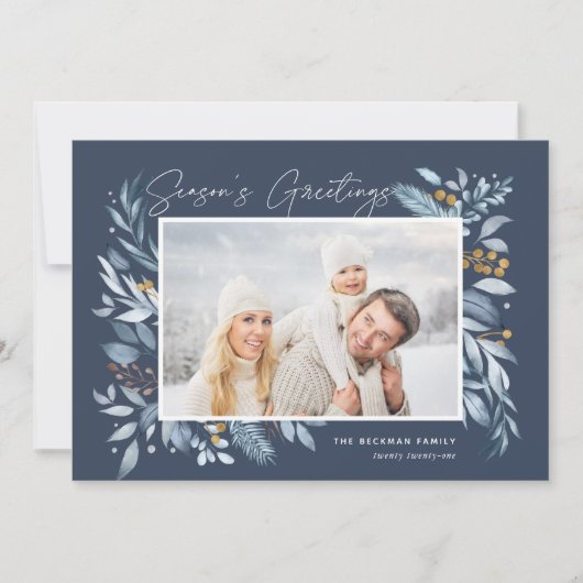 アイスの枝 |写真エレガント シーズンカード (正面)