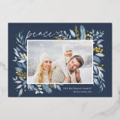 アイスの枝 |写真エレガント 箔シーズンカード (正面)