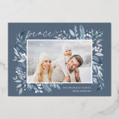 アイスの枝 |写真エレガント 箔シーズンカード (正面)