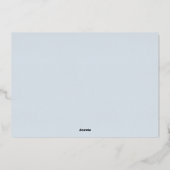 アイスの枝 |写真エレガント 箔シーズンカード (裏面)