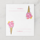 アイスの牡丹バラ-結婚の座席表 プレイスカード (外部開封)