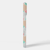 アイスの色のチェック柄 オリジナルデザイン Case-Mate iPhoneケース (裏面 / 右)