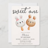 アイスの誕生日に甘い1つ 招待状 (正面)