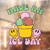 アイスの1日を楽しんで ウィンドウサイン (シート2)