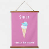 アイスやる気を起こさせるクリーム引用文集 吊り下げ型タペストリー (正面3)