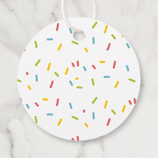 アイスをすくった ブライダルシャワーのお礼 フェイバータグ (裏面)