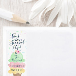 アイスをすくわれたお返し住所シール ラベル