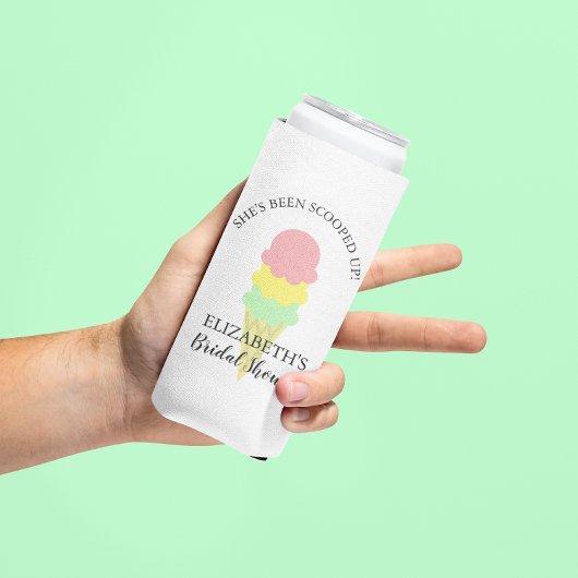 アイスをすくわれた ブライダルシャワー スリム缶クーラー