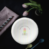 アイスをすくわれた ブライダルシャワー ペーパーボウル