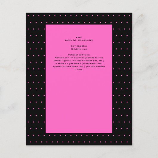 アイスをスクープされたブライダルシャワー (裏面)