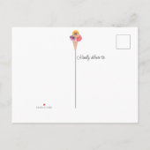 アイスをスクープされたブライダルシャワー インビテーションポストカード (裏面)