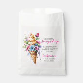 アイスをスクープされたブライダルシャワー フェイバーバッグ (正面)