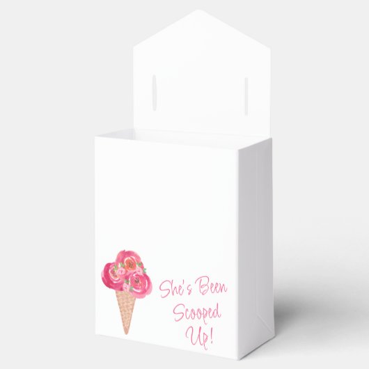 アイスをスクープされたブライダルシャワー フェイバーボックス (オープン)